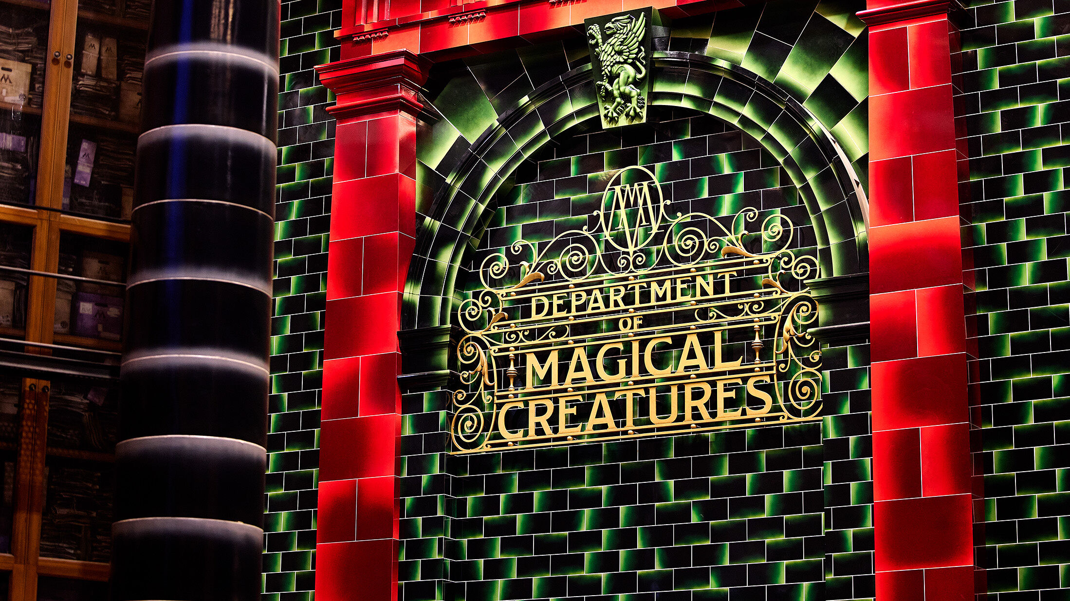 One of the more intriguing departments riders may see when riding Harry Potter and the Battle at the Ministry™ is the Department of Magical Creatures. This is where the ministry receives shipments of 