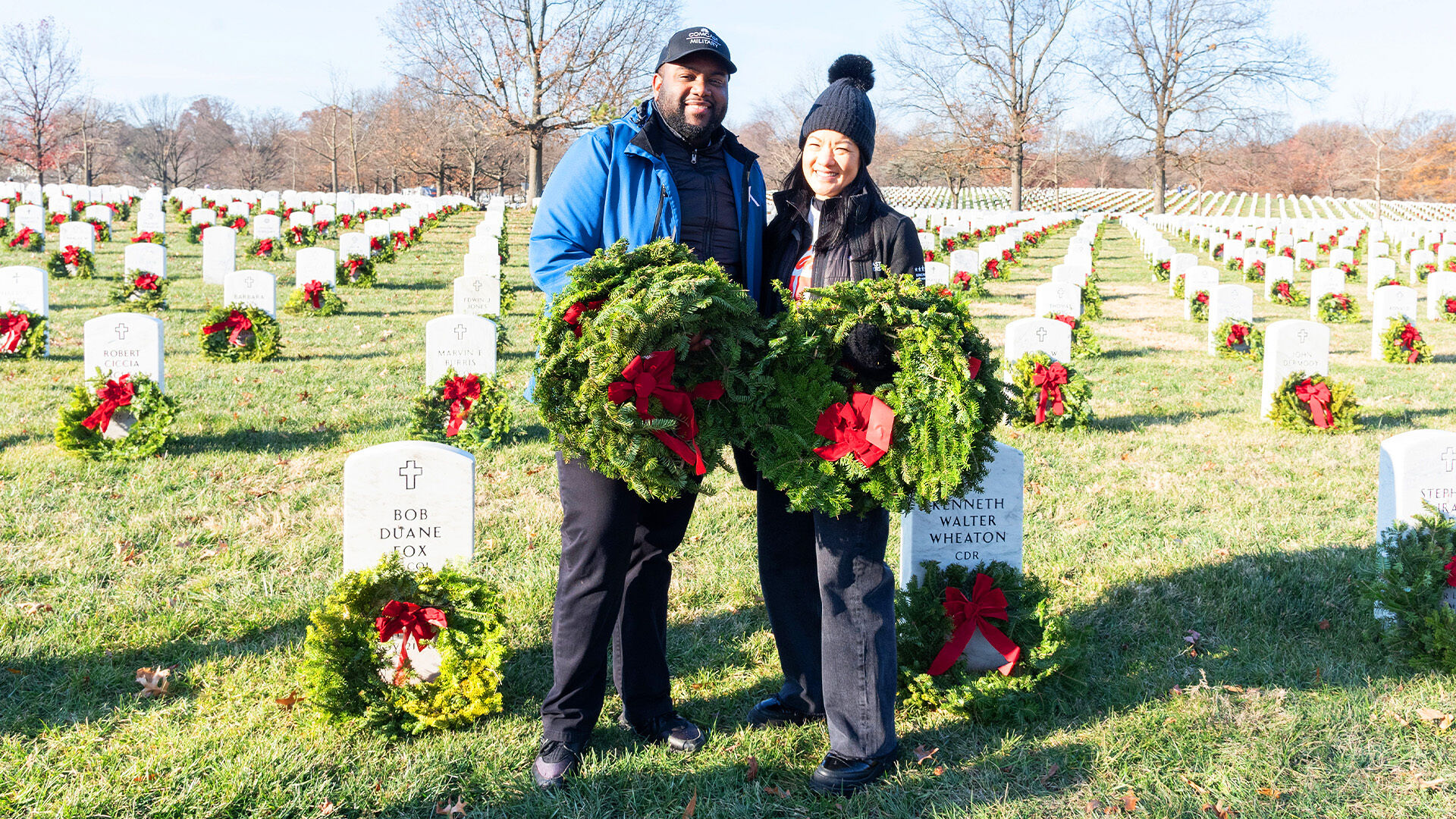 Comcast VP of Military and Veteran Affairs Mona Dexter with Xfinity Community Account Representative Romeire Brown 