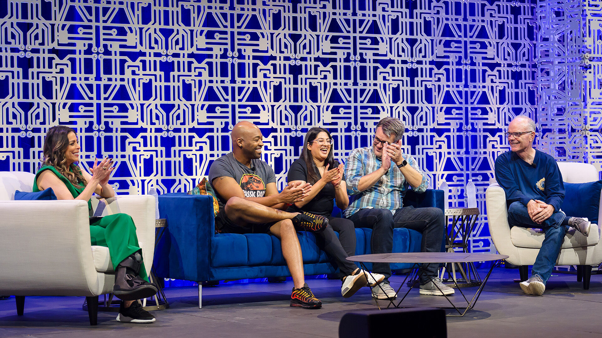 Universal’s Epic Universe panel featuring Greg Hall, Anisha Vyas Burgos, Patrick Braillard, and Steve Tatham.